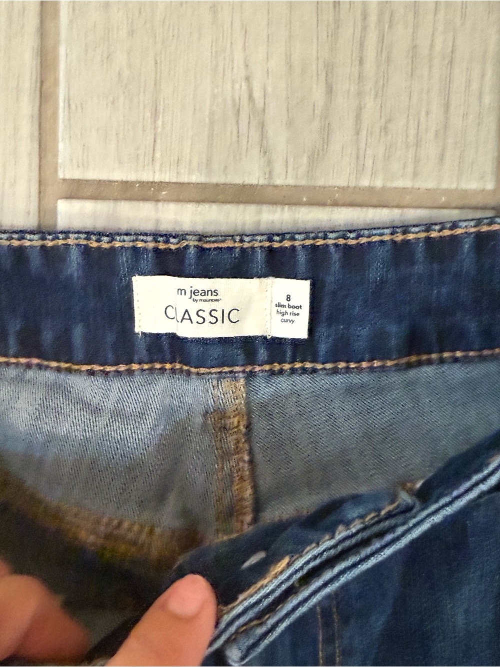 Maurices Blue High-Rise Flare Jeans - Picture 4 of 9